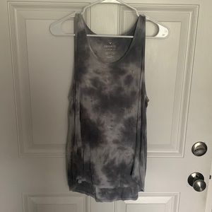 Grey Tie Dye Tank Large